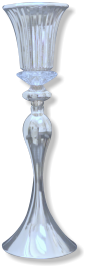 10 Grace Floral Event Vases Silver - WV1607