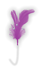 Flutterzz Purple Feathers