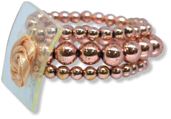 Bubble Bath Flower Bracelet - Rose Gold